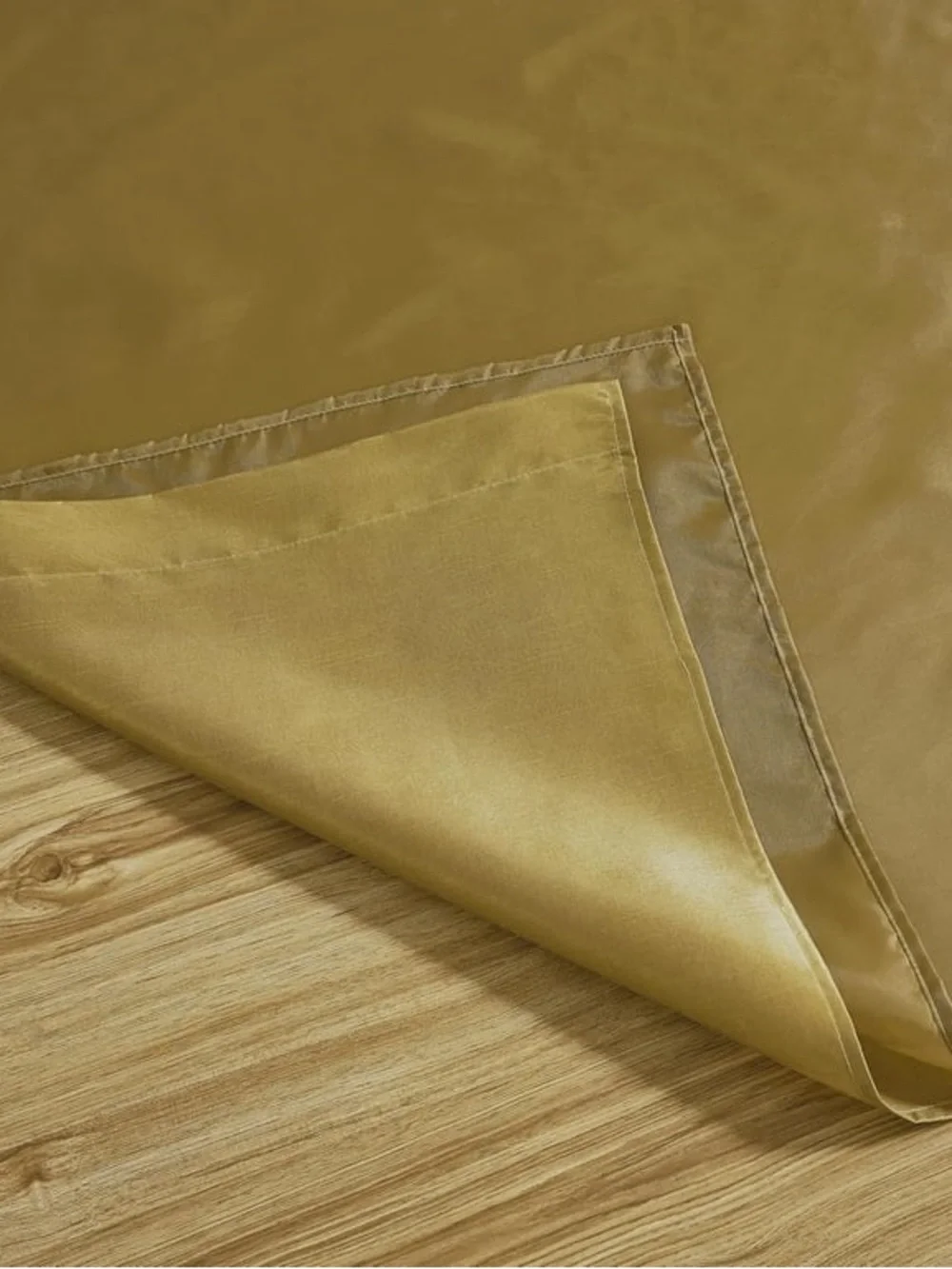 Elegant Tassel Top Valance and Drapery Panel Set in Gold